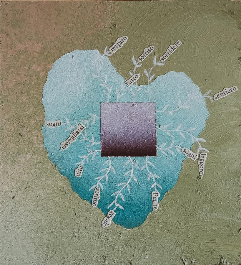 Mi perdo nelle tue parole / I lose myself in your words · 21×26 cm